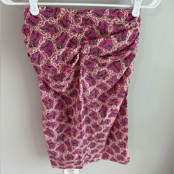 Isabel Marant Gaella Midi Skirt - Fuchsia Print - Silk - FR Size 38/US Size 6 - Picture 11 of 15